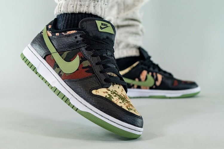 On-Foot Look at the Nike Dunk Low "Crazy Camo"