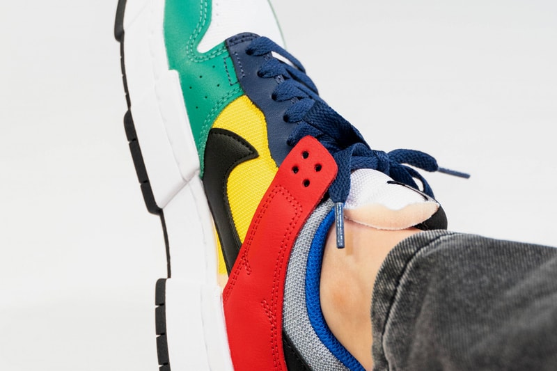 nike sportswear dunk low disrupt multicolor wolf grey black tour yellow white navy blue green CK6654 004 official release date info photos price store list buying guide
