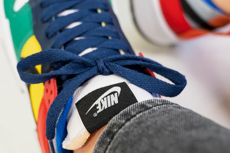 nike sportswear dunk low disrupt multicolor wolf grey black tour yellow white navy blue green CK6654 004 official release date info photos price store list buying guide