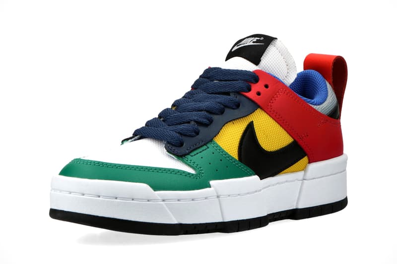 nike sportswear dunk low disrupt multicolor wolf grey black tour yellow white navy blue green CK6654 004 official release date info photos price store list buying guide