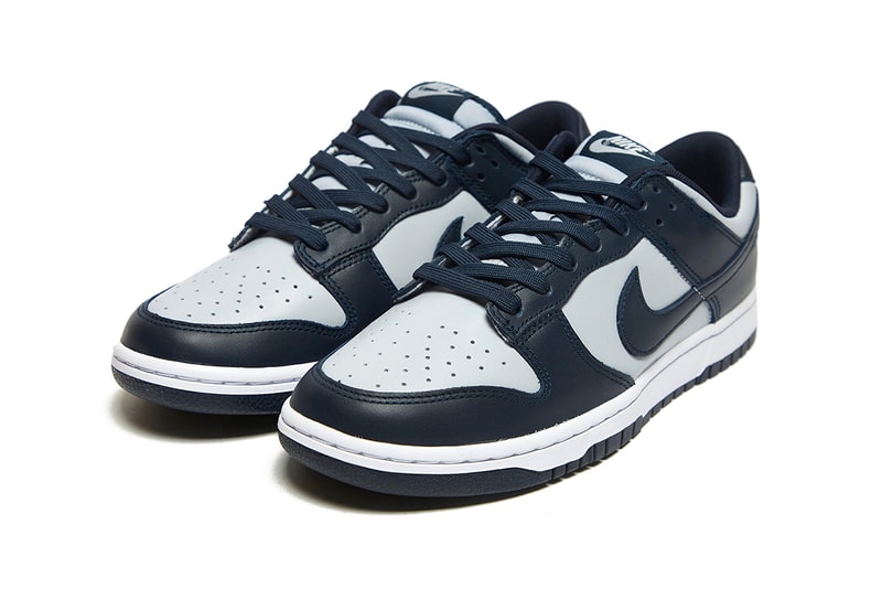 nike dunk low georgetown navy blue hoya release date info store list buying guide photos price 
