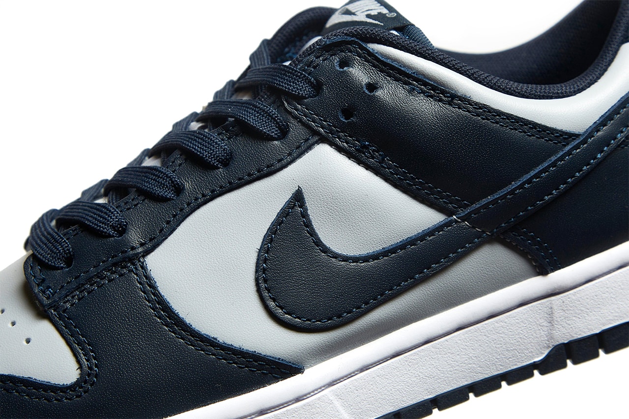 nike dunk low georgetown navy blue hoya release date info store list buying guide photos price 
