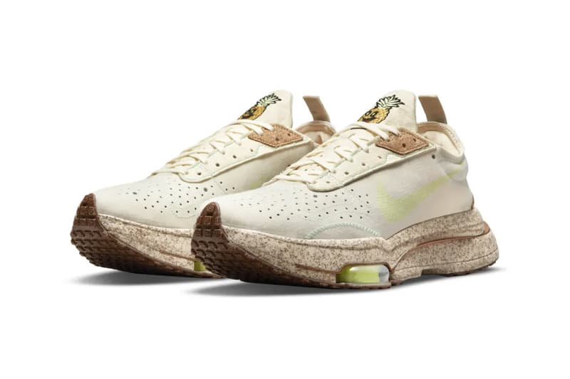 nike air force 1 air max 95 90 zoom type free run trail happy pineapple sustainable vegan details pinatex leather release information details