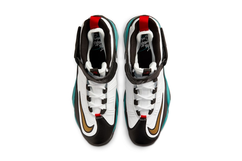 ken griffey jr nike sportswear baseball air griffey max 1 air max 90 air force 1 air vapormax plus DJ5189 001 black fresh water university red white DJ5190 100 grey fog smoke DJ5188 metallic gold DJ5192 university official release date info photos price store list buying guide