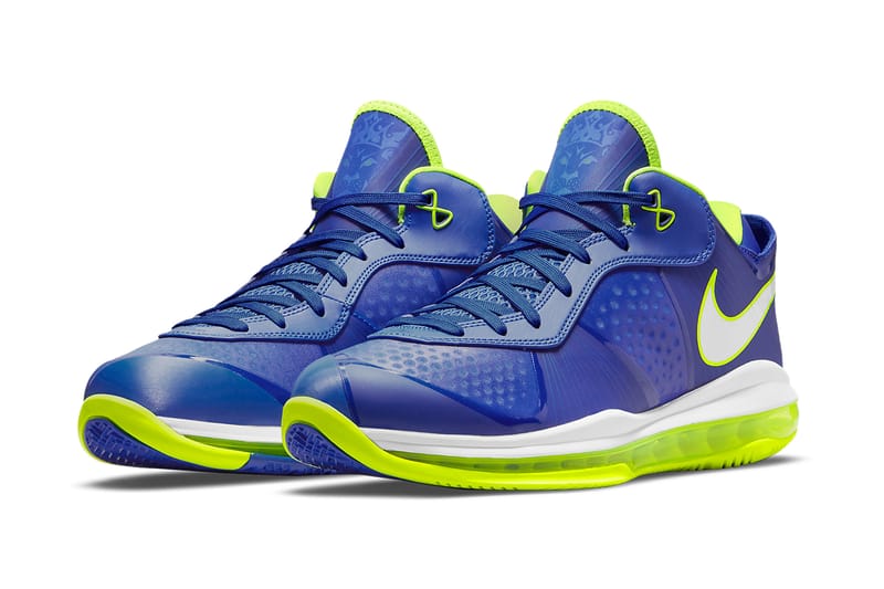 green and blue lebrons