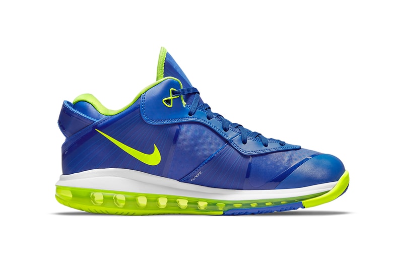 nike lebron 8 v2 low sprite DN1581 400 treasure blue volt green release date info store list buying guide photos price