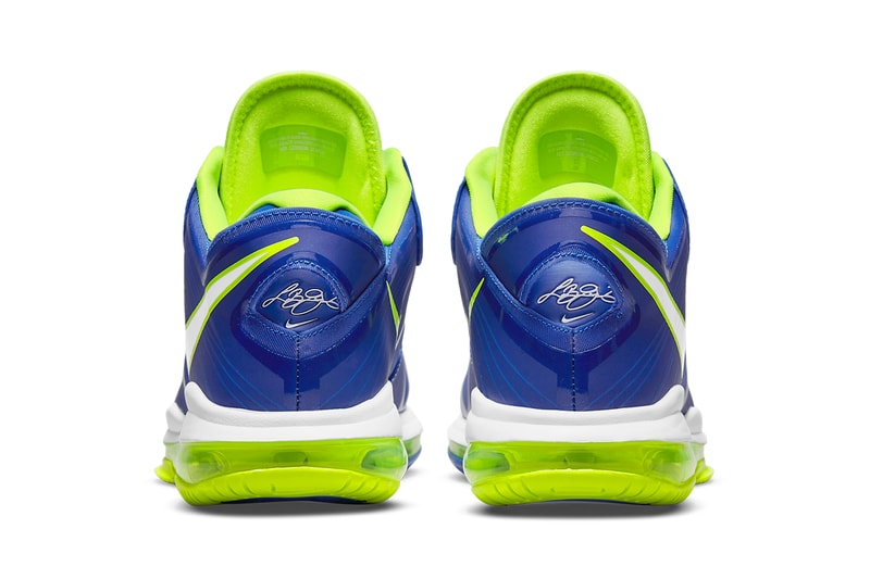nike lebron 8 v2 low sprite DN1581 400 treasure blue volt green release date info store list buying guide photos price