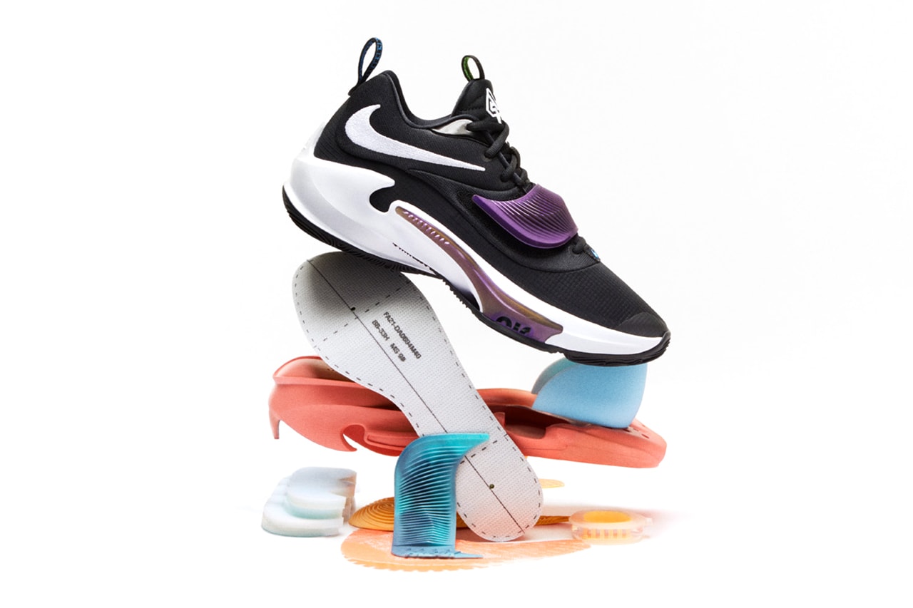 giannis antetokounmpo nike zoom freak 3 black purple project 34 orange release date info store list buying guide photos price july 1 basketball