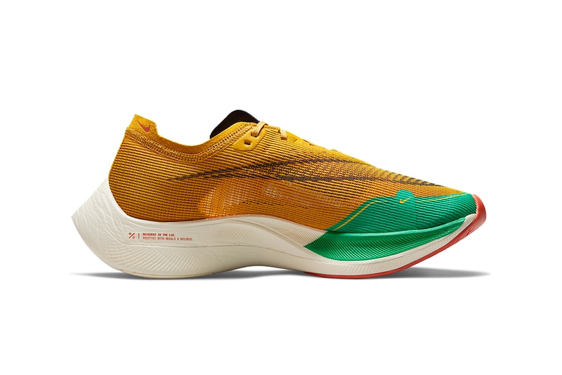 nike zoomx vaporfly next 2 dark sulfur stadium green light sienna thunder blue DJ5182 700 release date info store list buying guide photos price 