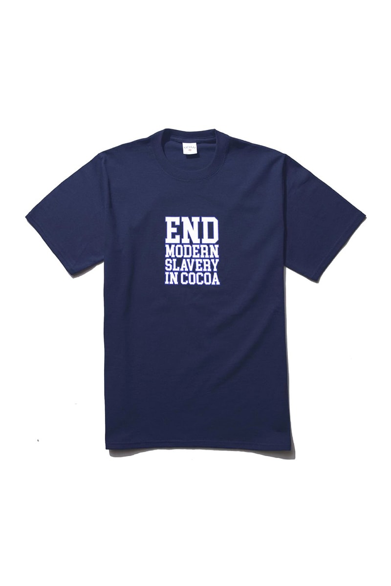 noah tonys chocolonely tee shirt cocoa industry slavery release info store list buying guide photos price 