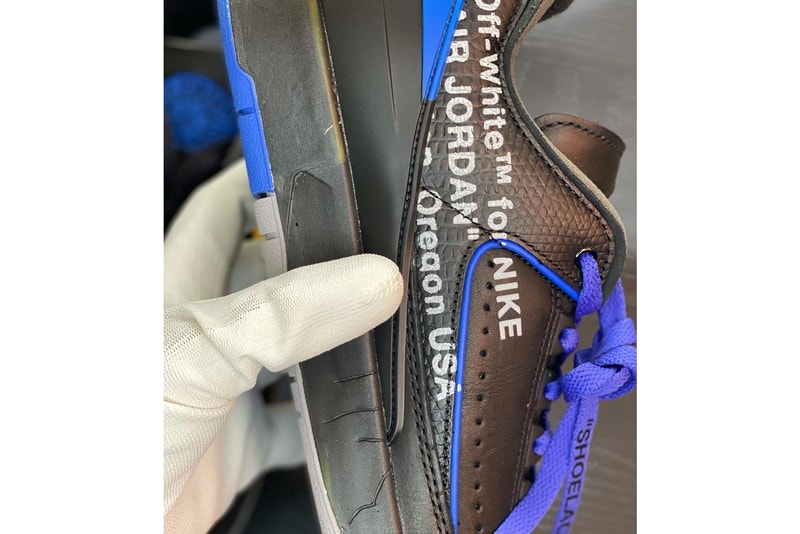 off white air michael jordan brand 2 low black blue virgil abloh official release date info photos price store list buying guide