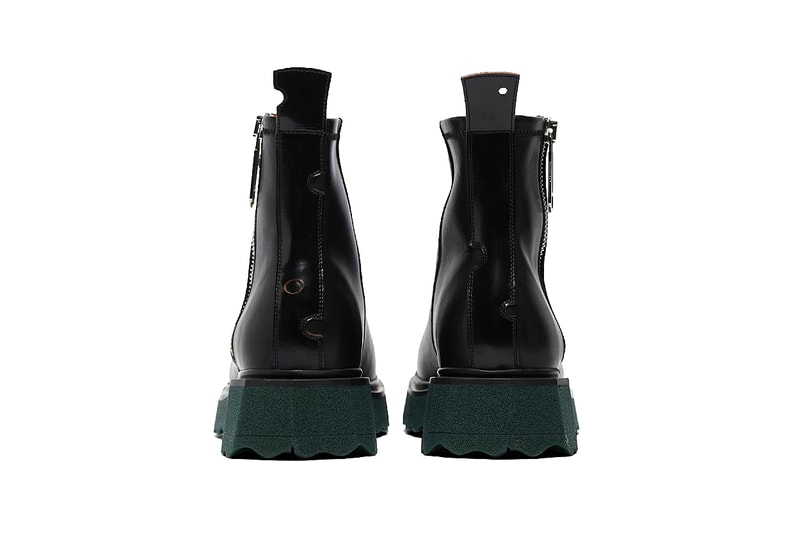 Off-White™ Sponge Sole Chelsea Boot Virgil Abloh OMID004S21LEA001 Sevenstore Liverpool Formal Luxury Designer Boots Zipper Leather Paper Clip