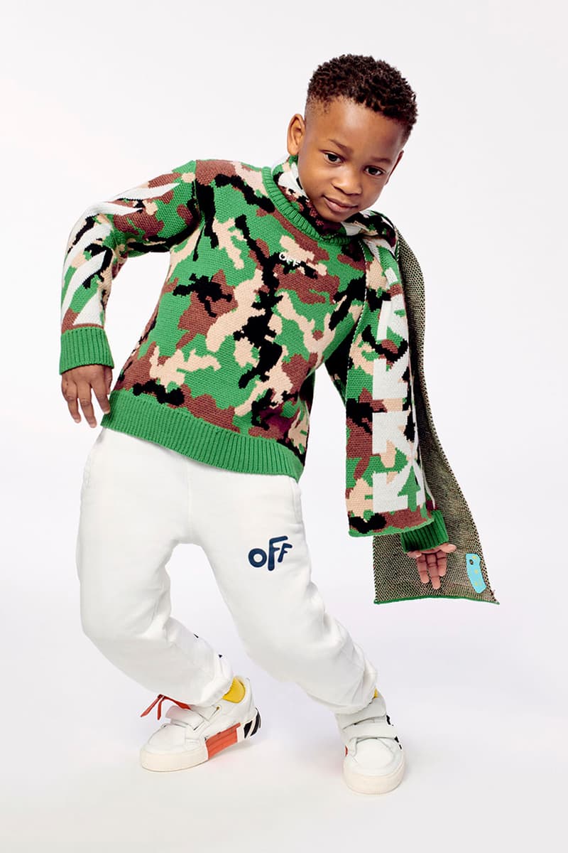 off-white kidswear kids childrenswear fall winter 2021 release details virgil abloh buy cop purchase