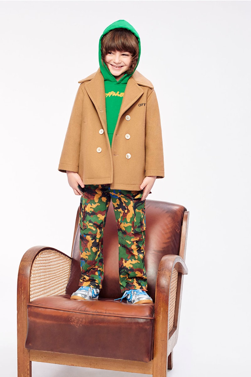 off-white kidswear kids childrenswear fall winter 2021 release details virgil abloh buy cop purchase