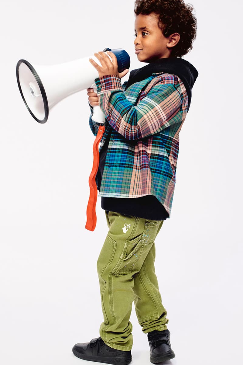 off-white kidswear kids childrenswear fall winter 2021 release details virgil abloh buy cop purchase