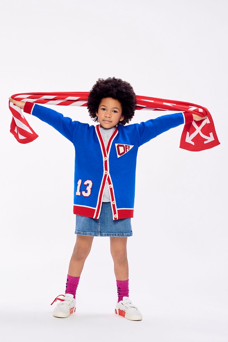 off-white kidswear kids childrenswear fall winter 2021 release details virgil abloh buy cop purchase