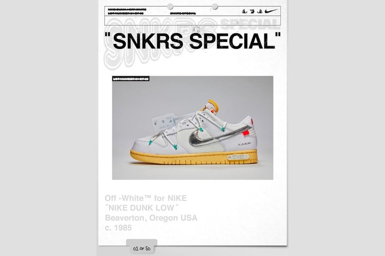 Check Out All 50 Colorways of the Off-White™ x Nike Dunk Low "The 50"
