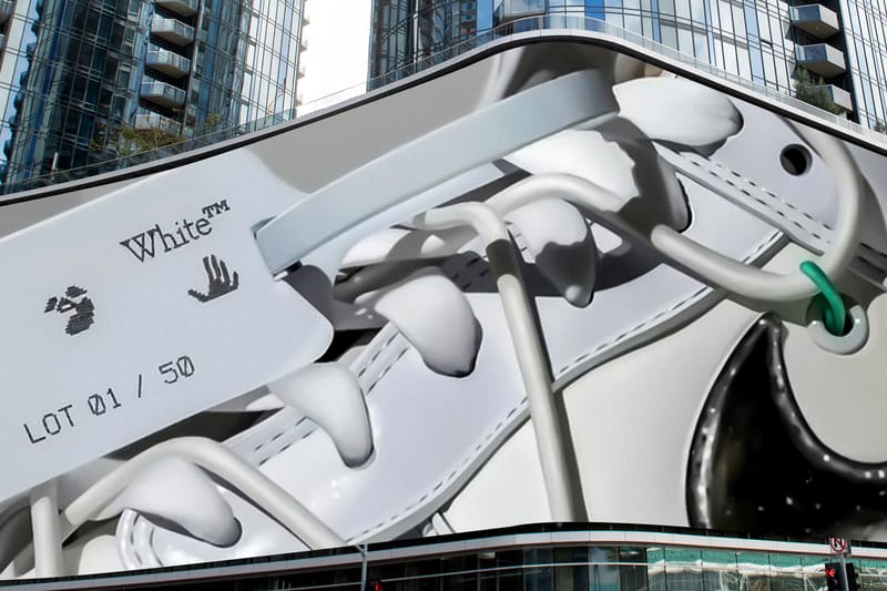 Off-White™ x Nike Dunk Low "The 50" Billboards Surface Around the World