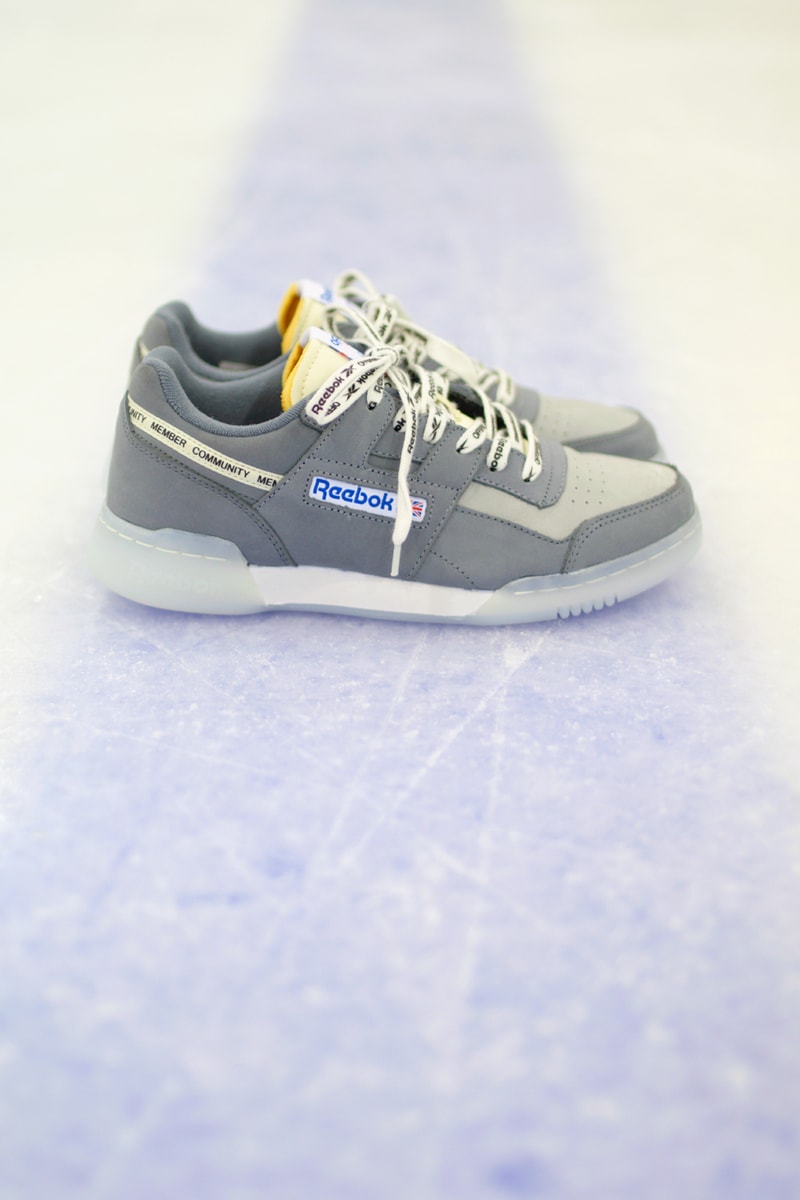 Offspring x Reebok Workout ICE "Community" Release Information Cream Gray Drop Date London Sneaker Store Destroyed Boxes Shoes Trainers OG Footwear