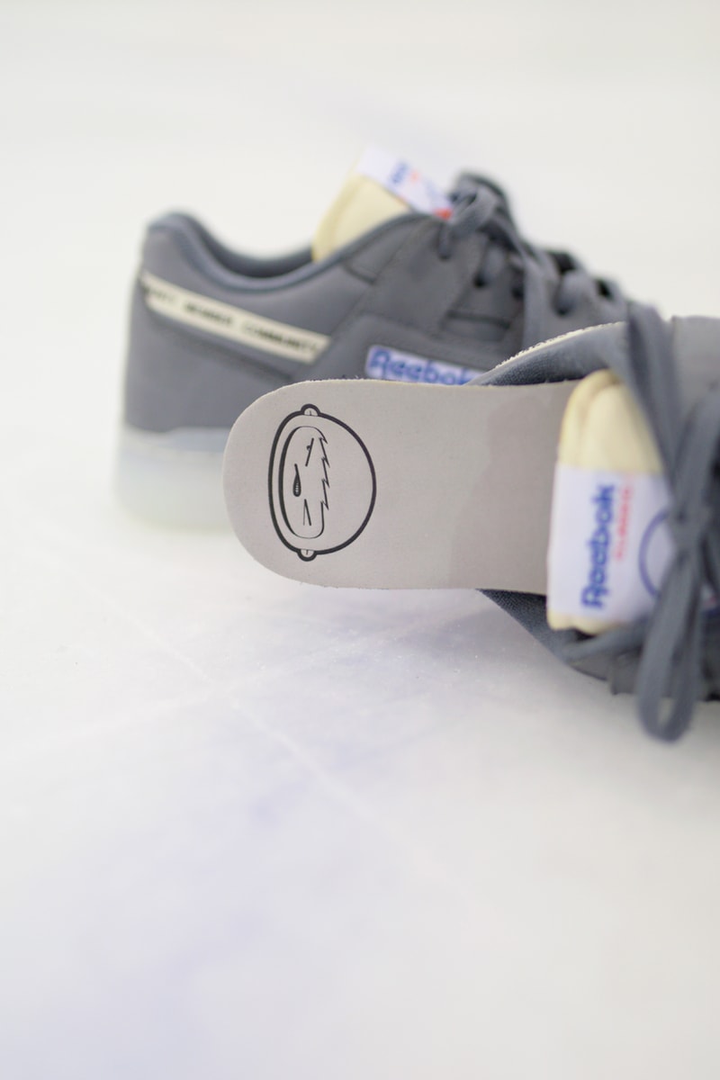 Offspring x Reebok Workout ICE "Community" Release Information Cream Gray Drop Date London Sneaker Store Destroyed Boxes Shoes Trainers OG Footwear