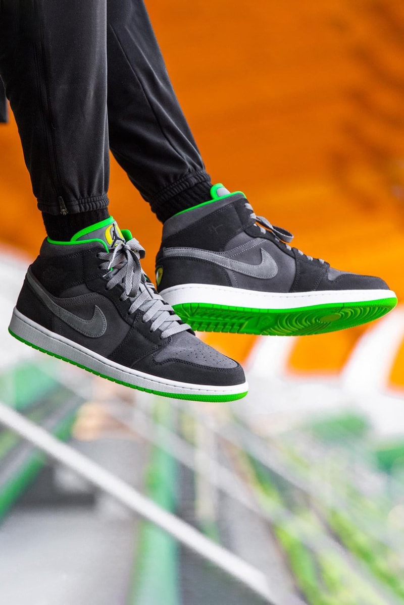 oregon ducks track and field air jordan 1 mid pe player edition tinker hatfield official release date info photos price store list buying guide