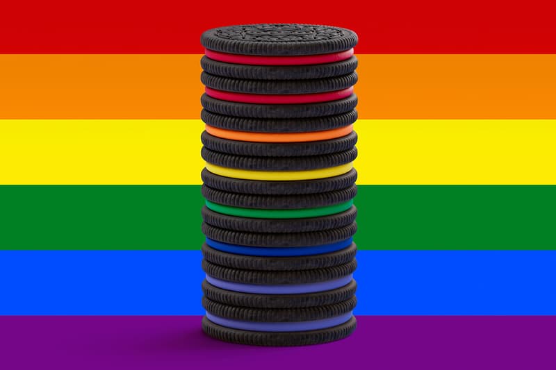 OREO Pride Month Limited Edition PFLAG National Packs Gilbert Baker Zipeng Zhu Braulio Amado Kris Andrew Small Phædra Charles LGBTQ