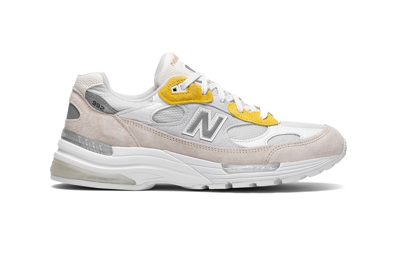 paperboy paris x new-balance 992 fried egg tokyo beams ssense bodega banga yellow yolk harajuku sneakers NB