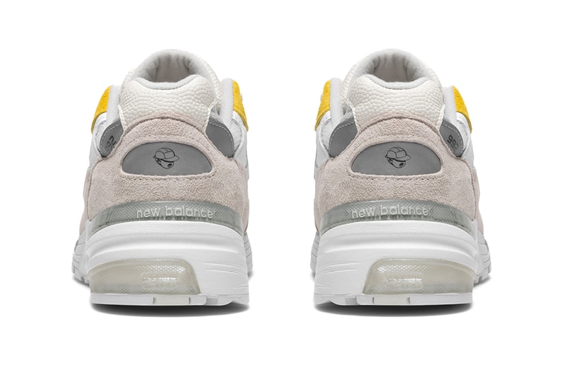 paperboy paris x new-balance 992 fried egg tokyo beams ssense bodega banga yellow yolk harajuku sneakers NB