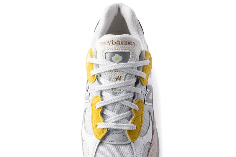 paperboy paris x new-balance 992 fried egg tokyo beams ssense bodega banga yellow yolk harajuku sneakers NB