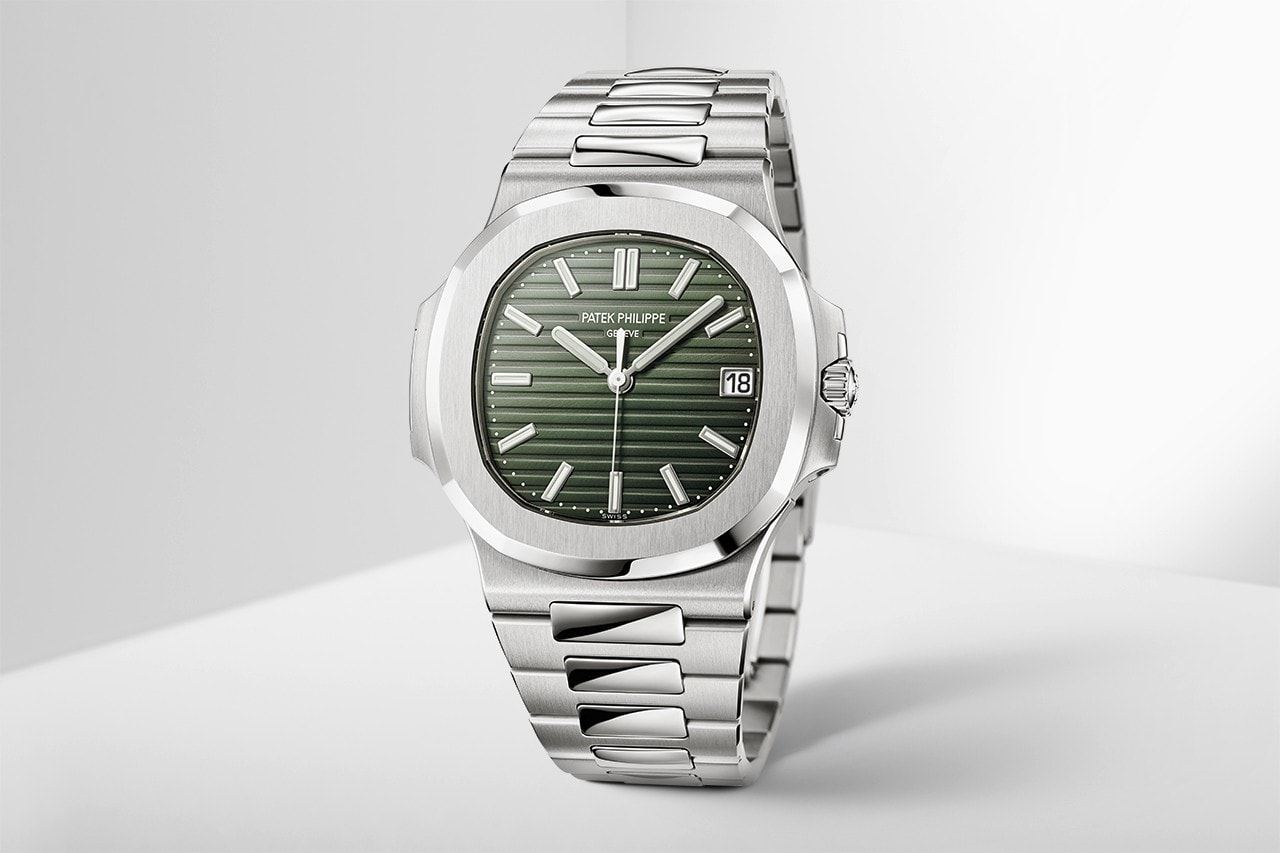 Patek Philippe Nautilus 5711-1A-014 Green Dial 10x resale news watches swiss watches luxury gerald genta design steel 5711 