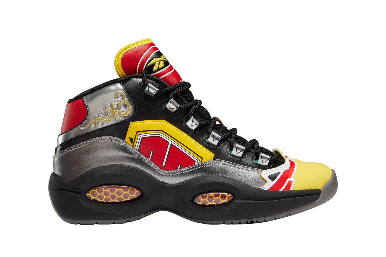 Power Rangers x Reebok Question Mid Club C Legacy Freestyle Hi Nano X1 Zig Kinetrica II Morpin Time Red Black Blue Yellow Pink 90s Collaboration Sneaker Release Information First Look Drop Date gy0590 Hexalite Allen Iverson