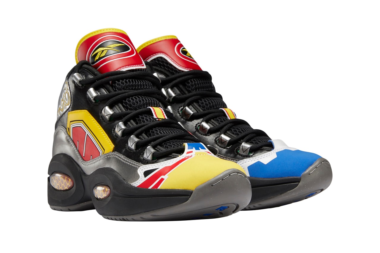 Power Rangers x Reebok Question Mid Club C Legacy Freestyle Hi Nano X1 Zig Kinetrica II Morpin Time Red Black Blue Yellow Pink 90s Collaboration Sneaker Release Information First Look Drop Date gy0590 Hexalite Allen Iverson