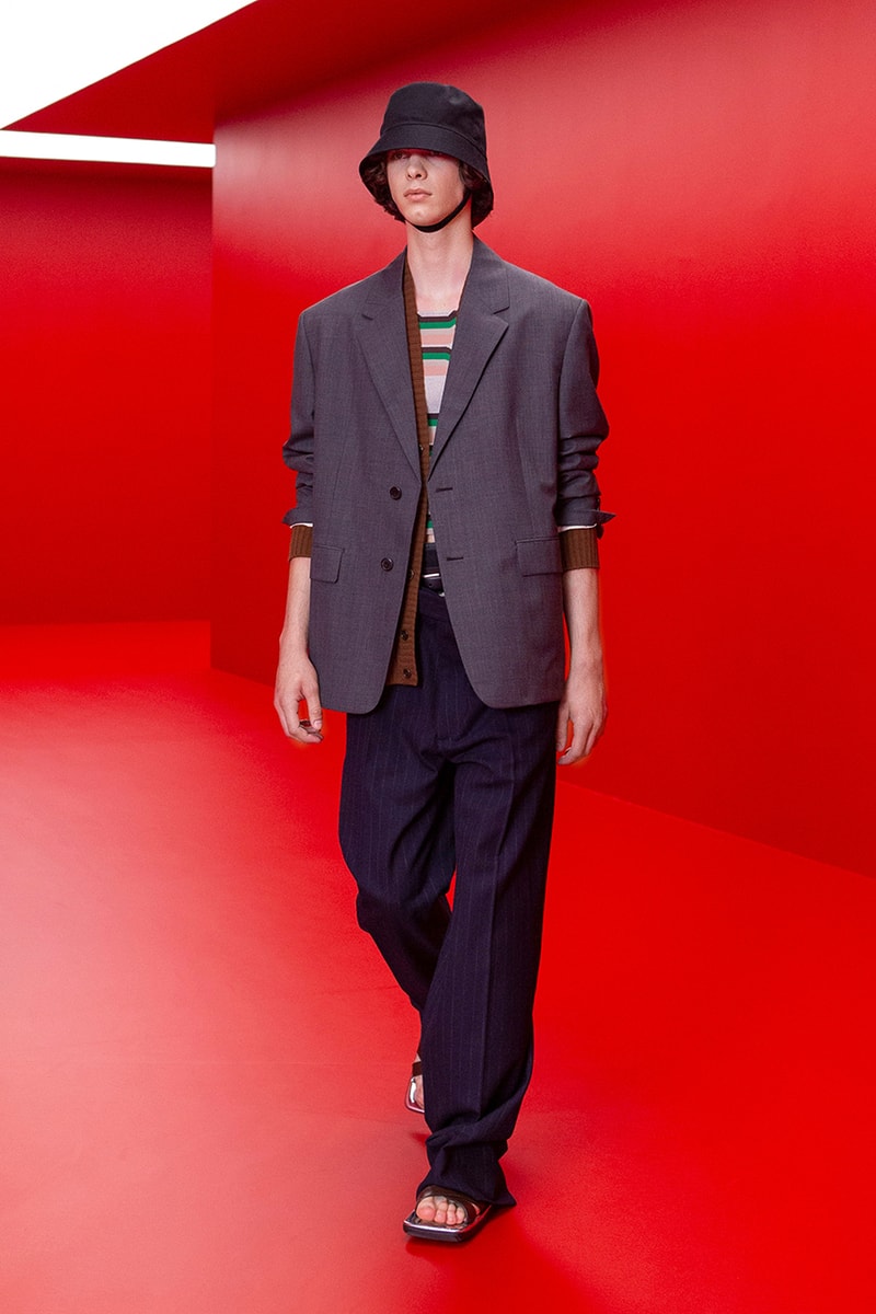 prada raf simons miuccia spring summer 2022 menswear beach skorts details first look milan fashion week information