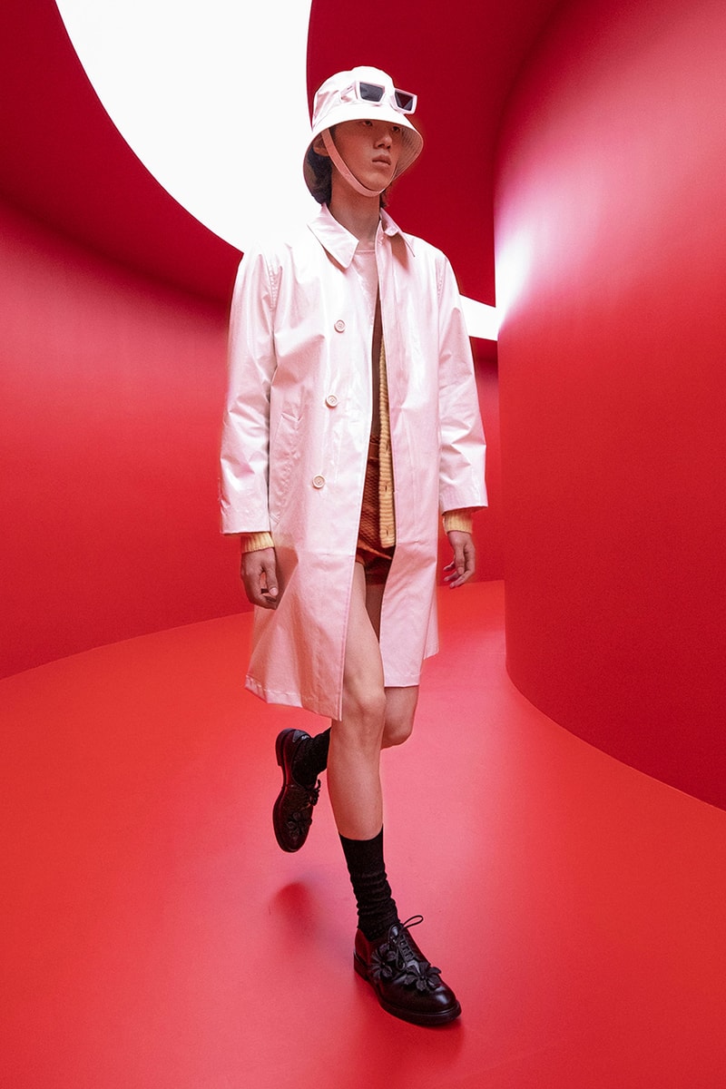 prada raf simons miuccia spring summer 2022 menswear beach skorts details first look milan fashion week information
