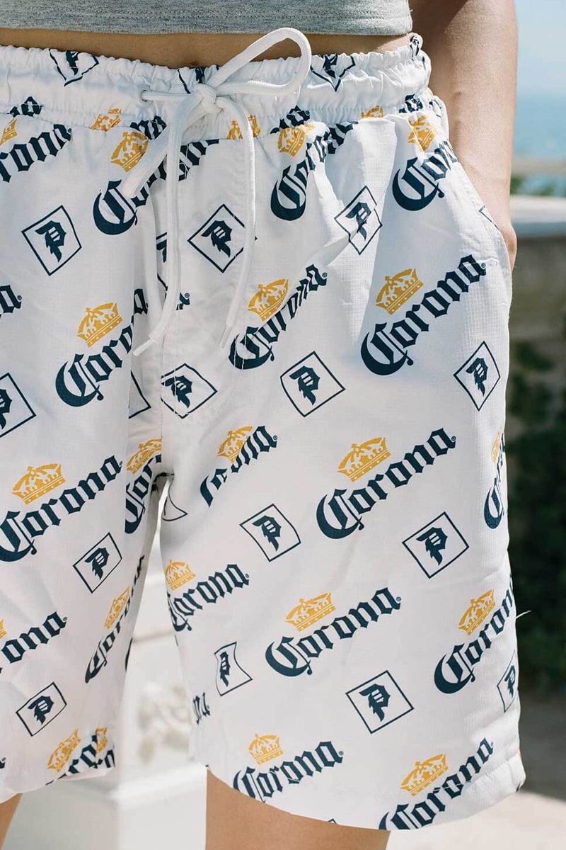 corona primitive skateboarding summer beach capsule collection tanks t shirt tees poncho hoodies fleece jackets boardshorts 