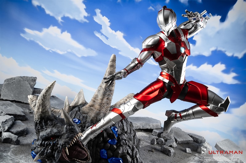 purearts toys collectibles resin statue 1 4th scale ultraman netflix black king monster kaiju combat fighting 