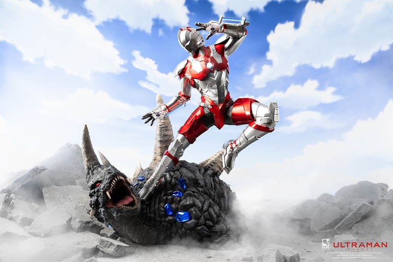 purearts toys collectibles resin statue 1 4th scale ultraman netflix black king monster kaiju combat fighting 