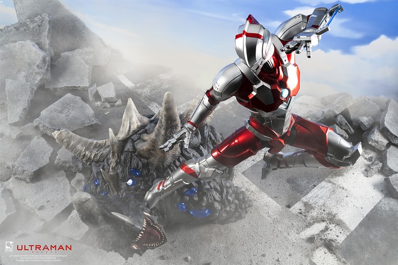 purearts toys collectibles resin statue 1 4th scale ultraman netflix black king monster kaiju combat fighting 