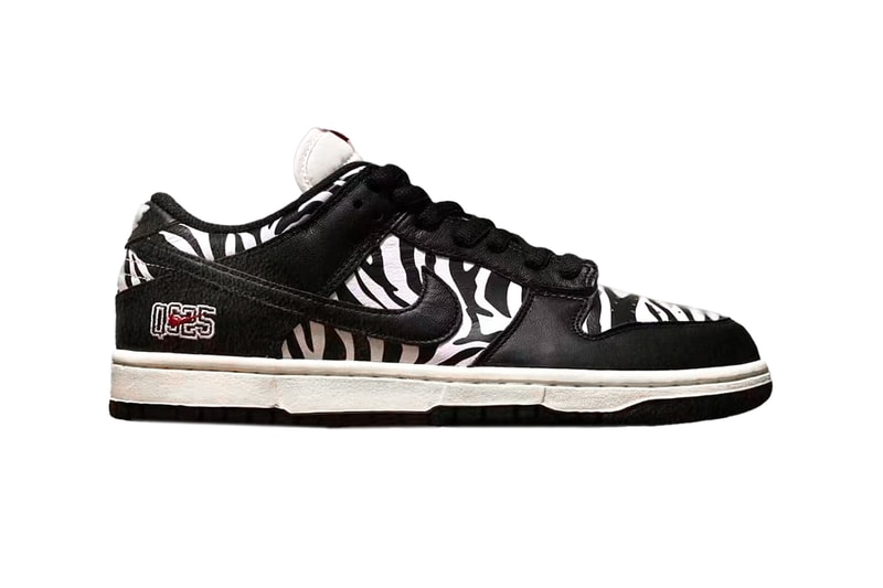 Quartersnacks New Nike SB Dunk Low "Zebra" 2021 Release Collaboration