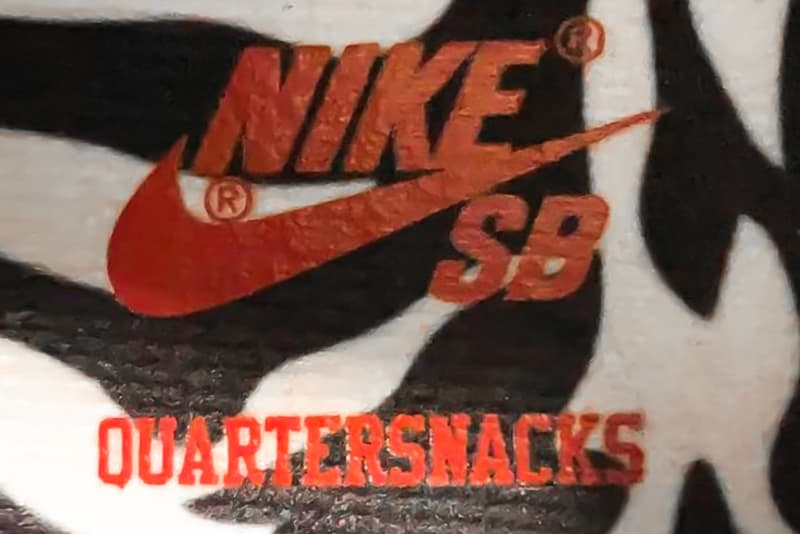 Quartersnacks Nike SB Dunk Low "Zebra" Hypebeast