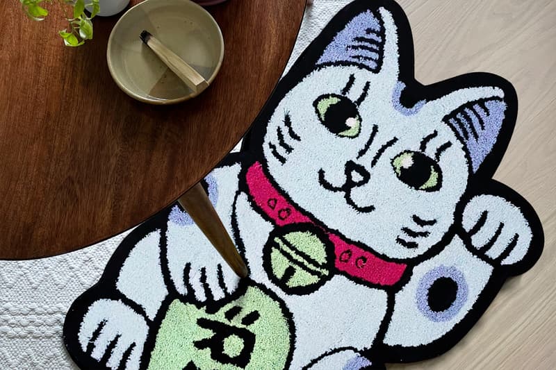 RAW EMOTIONS Blue Purple Lucky Cat Rugs Release Info Buy Price
