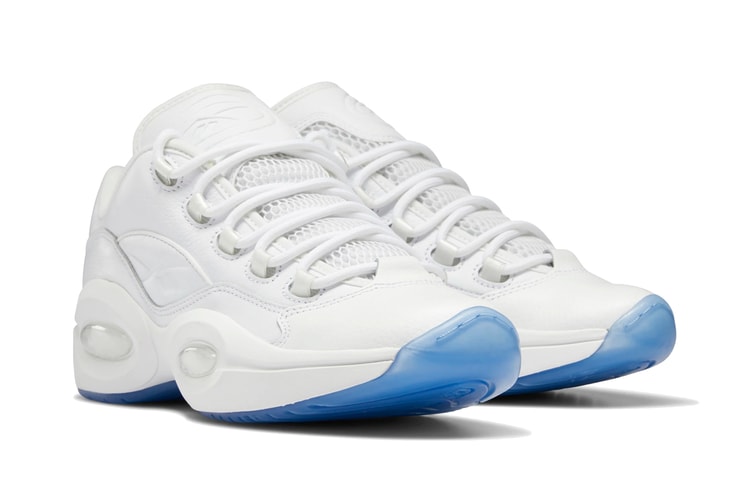 Reebok Question Low "Clear" Features Icy Blue Soles