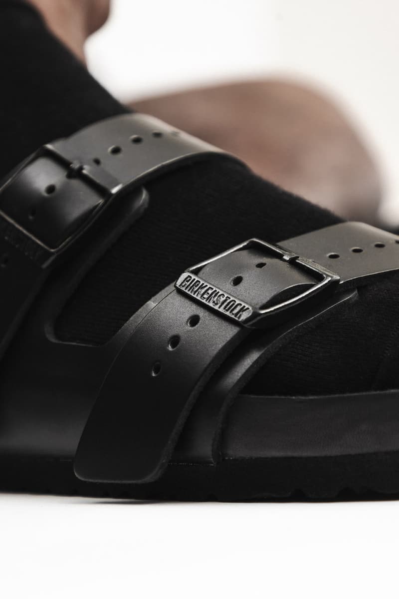 Rick Owens x Birkenstock Arizona Boston Rotterdam Closer Look HBX Stock Release Information Drop Date Black Pack Lord of Darkness 