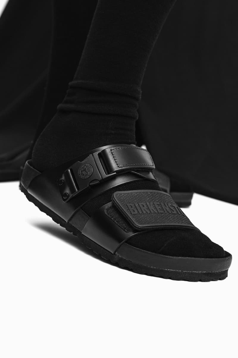 Rick Owens x Birkenstock Arizona Boston Rotterdam Closer Look HBX Stock Release Information Drop Date Black Pack Lord of Darkness 