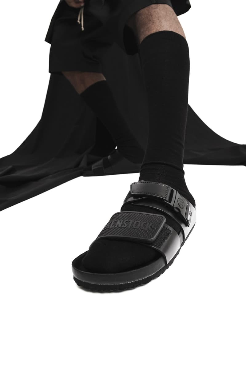 Rick Owens x Birkenstock Arizona Boston Rotterdam Closer Look HBX Stock Release Information Drop Date Black Pack Lord of Darkness 