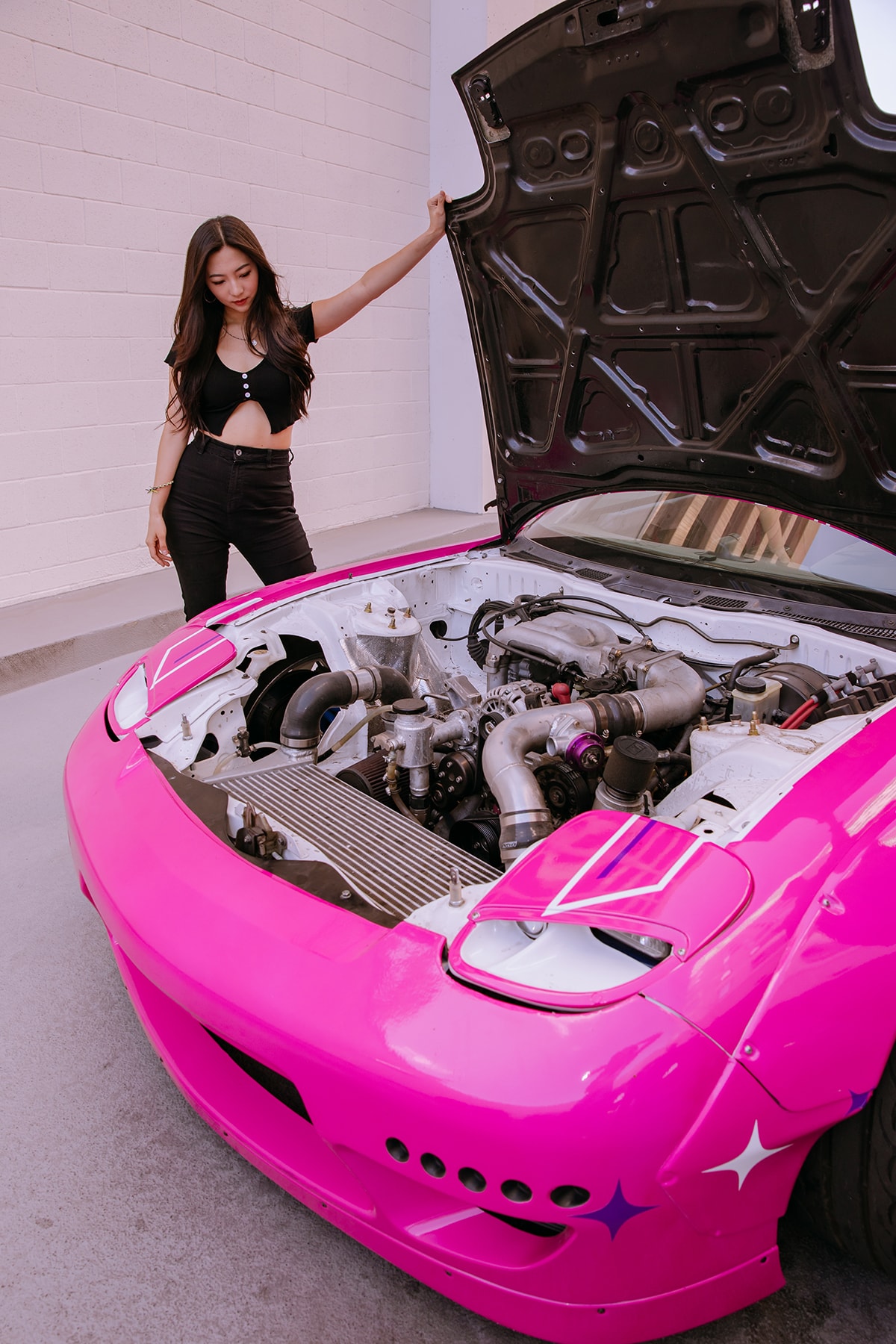 Toyota-Powered Mazda RX-7 FD Is No Parking Lot Princess, It's a No