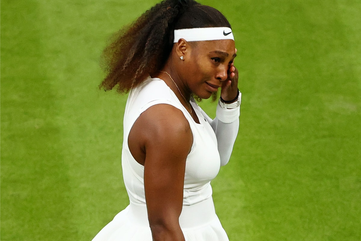 Serena Williams Forced To Retire From Wimbledon 2021 Championships After Sustaining Leg Injury withdraw slipping baseline Aliaksandra Sasnovich roger federer