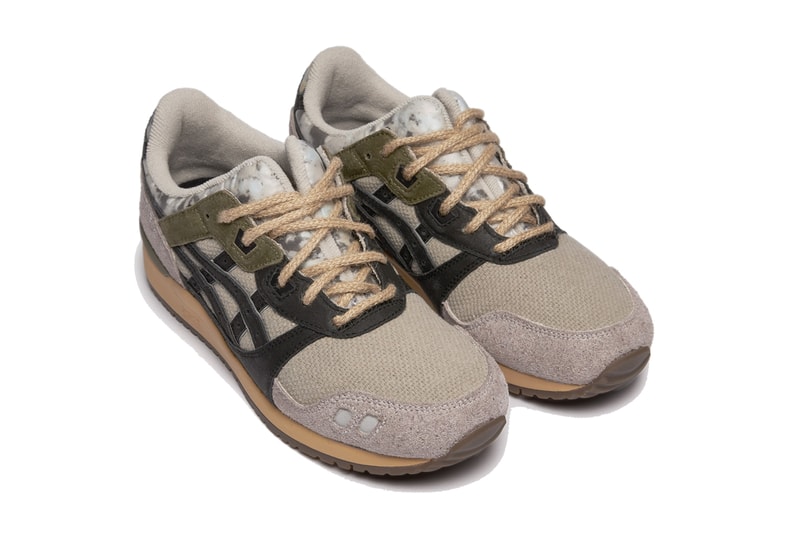 sivasdescalzo asics gel lyte iii sustainable recycled materials black green olive gray brown official release date info photos price store list buying guide