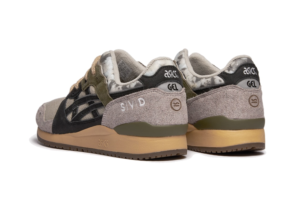 sivasdescalzo asics gel lyte iii sustainable recycled materials black green olive gray brown official release date info photos price store list buying guide