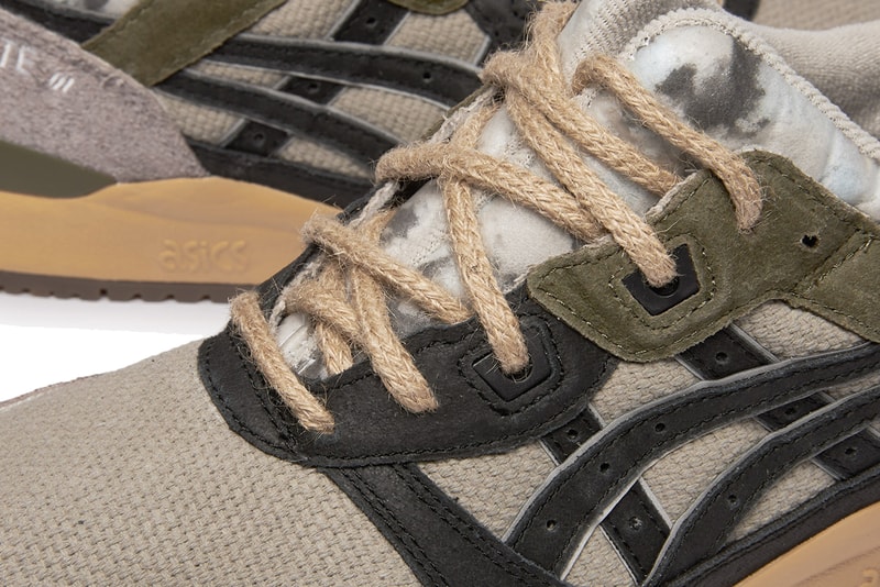 sivasdescalzo asics gel lyte iii sustainable recycled materials black green olive gray brown official release date info photos price store list buying guide